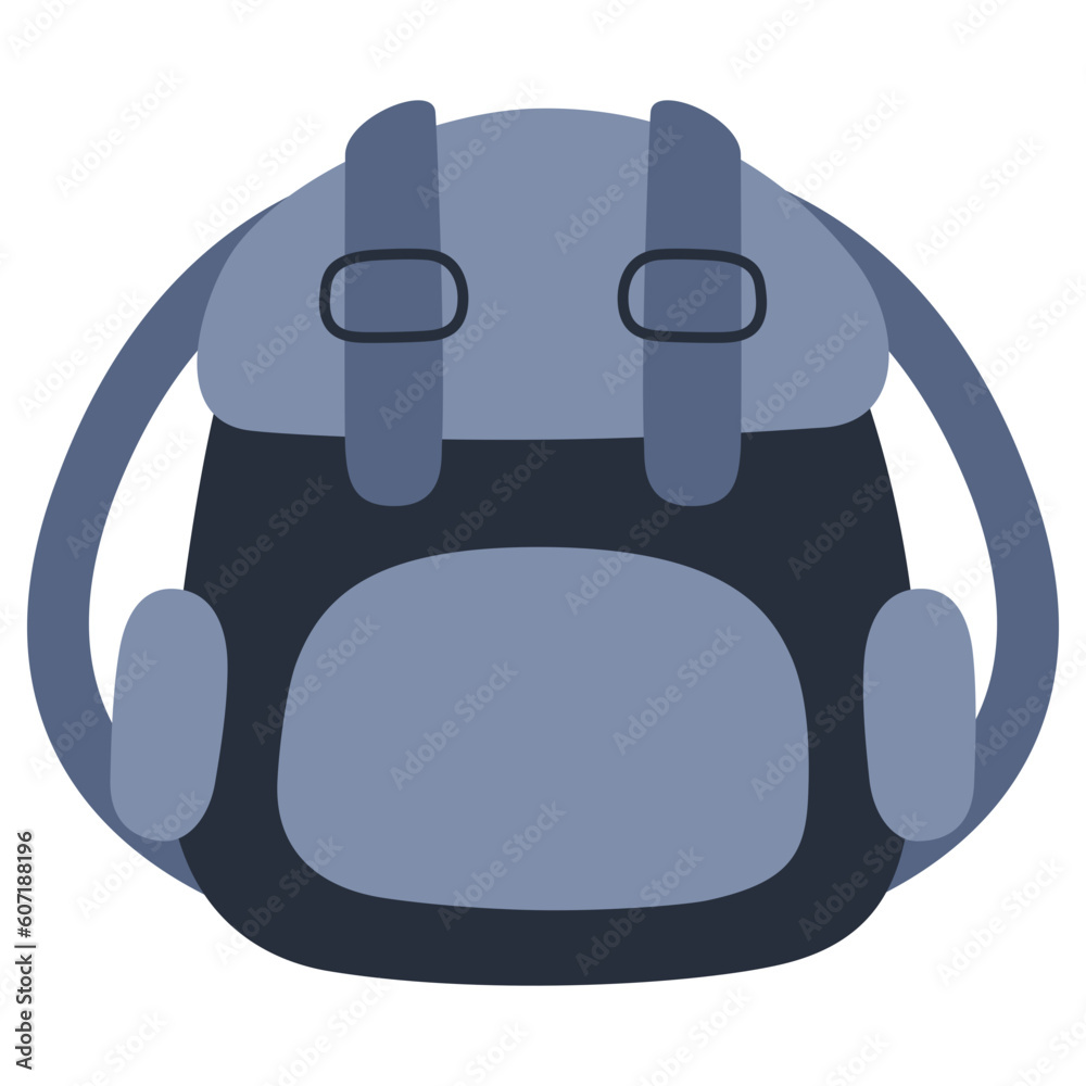 illustration of a backpack or school bag illustration of a backpack or school bag