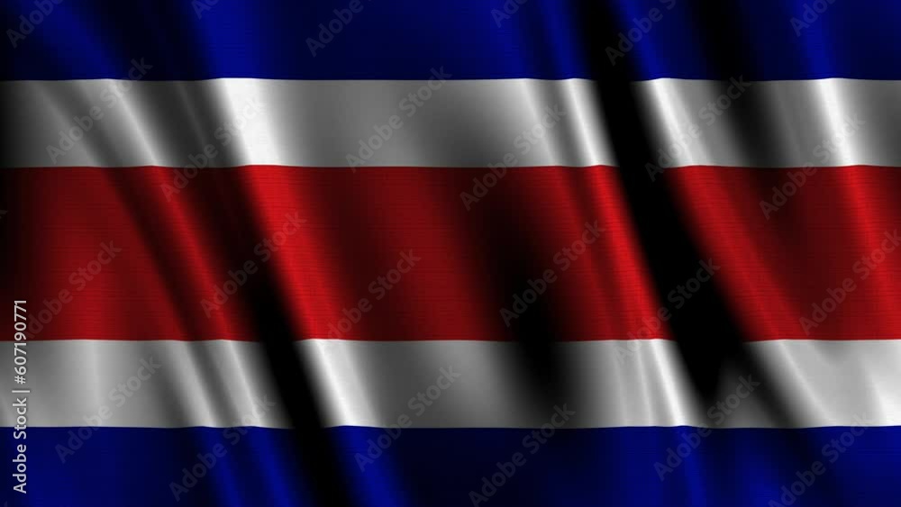 Animation of the Costa Rica flag unfurling in the wind. Animation of the Costa Rica flag unfurling in the wind.