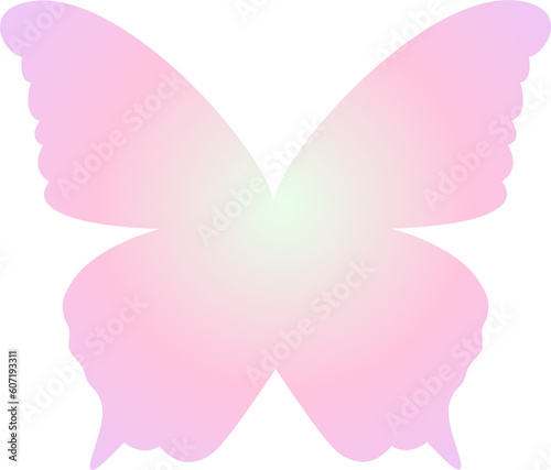 gradient butterfly y2k