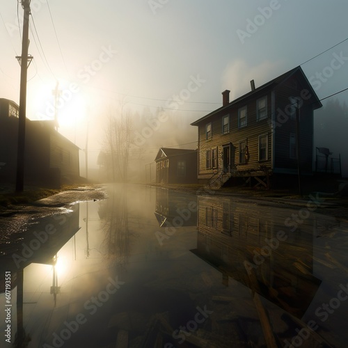 Lost Place Ghost Town - AI Generated