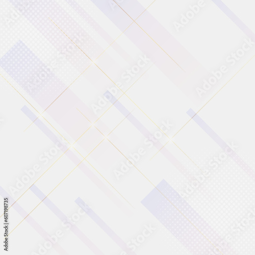 ゴールドラインの高級感なコンセプトの抽象的なモダンな白い背景