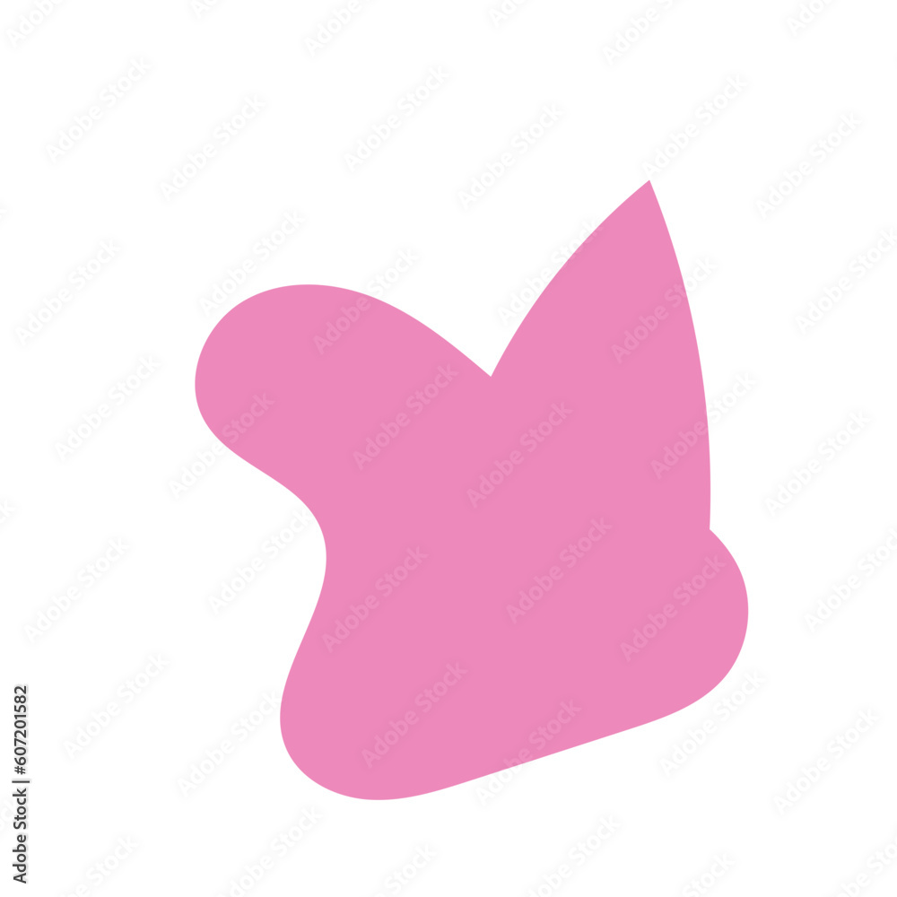 Pink abstract shape vector Pink abstract shape vector