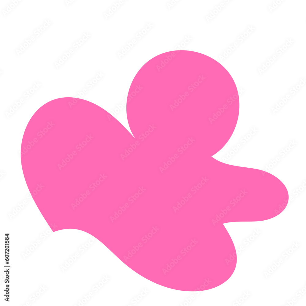 Pink abstract shape vector Pink abstract shape vector