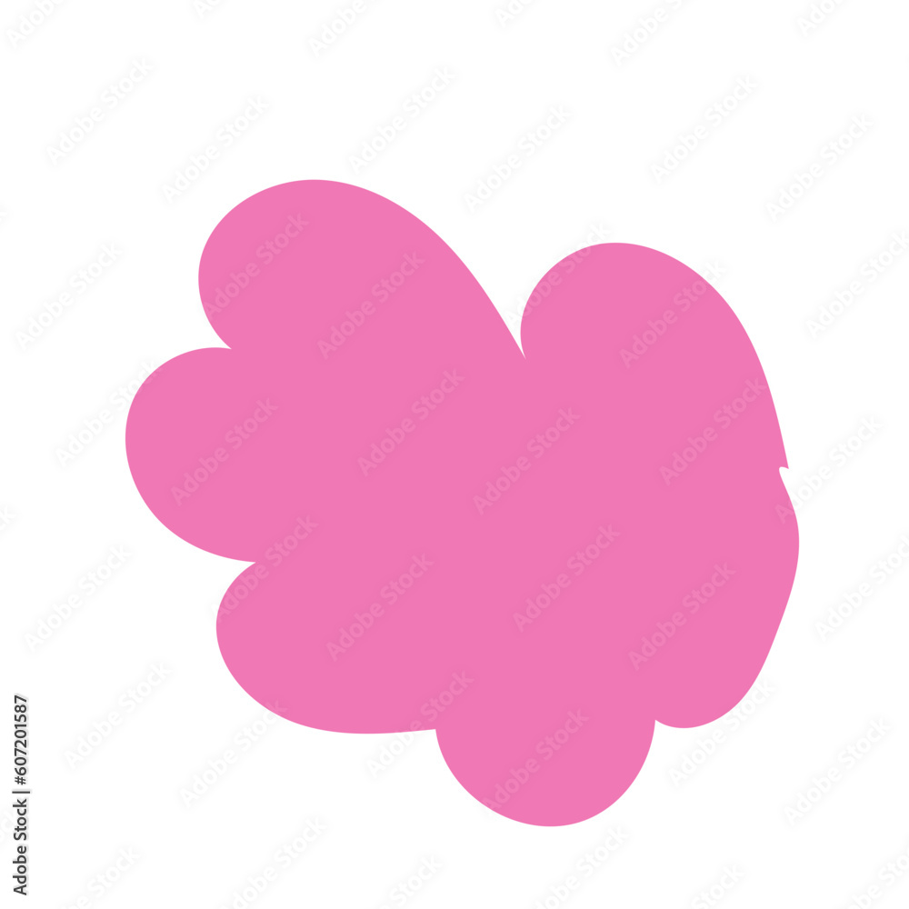 Pink abstract shape vector Pink abstract shape vector