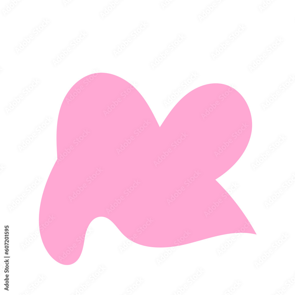 Pink abstract shape vector Pink abstract shape vector