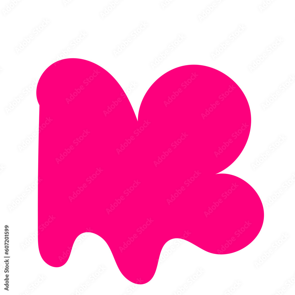 Pink abstract shape vector Pink abstract shape vector