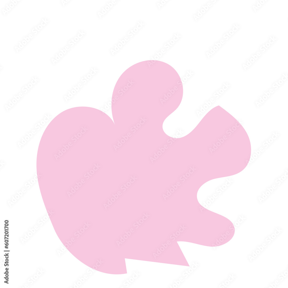 Pink abstract shape vector Pink abstract shape vector