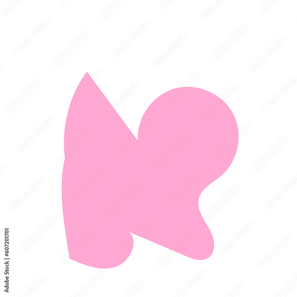 Pink abstract shape vector Pink abstract shape vector