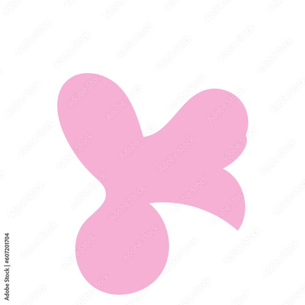 Pink abstract shape vector Pink abstract shape vector