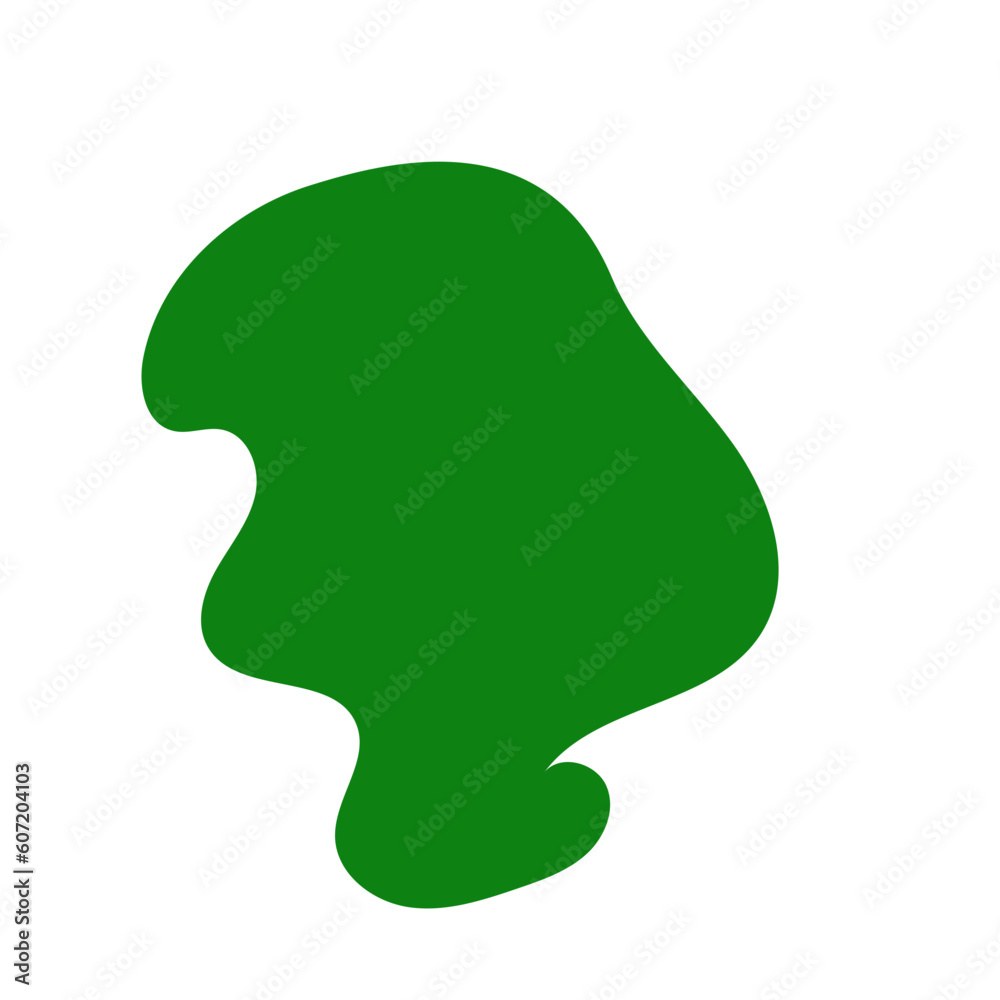 Green Abstract Blob Shapes 