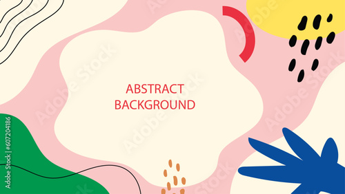 Illustration of an background with hand drawn. Vector illustration