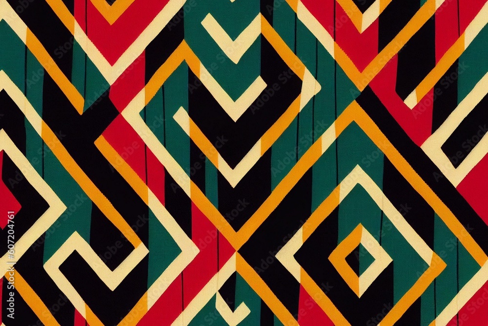 Abstract geometric design wallpaper Generative AI