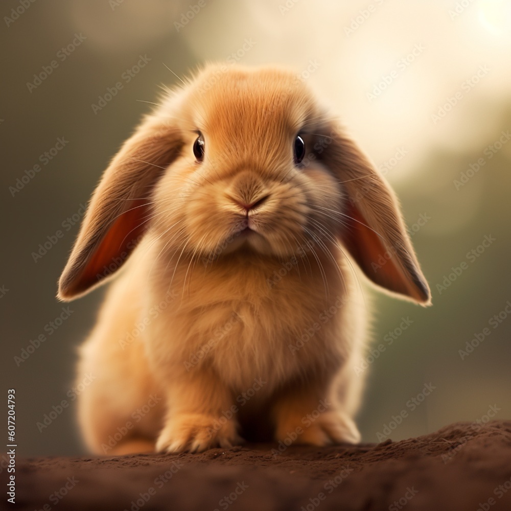 Adorable Mini Lop Bunny with Floppy Ears, A Bundle of Cuteness Adorable Mini Lop Bunny with Floppy Ears, A Bundle of Cuteness