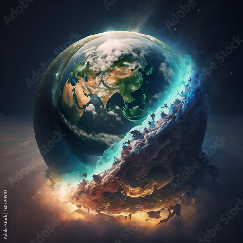 Erschaffung der Welt, der Erde, des Universums