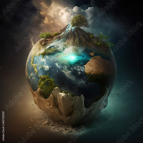 Erschaffung der Welt, der Erde, des Universums