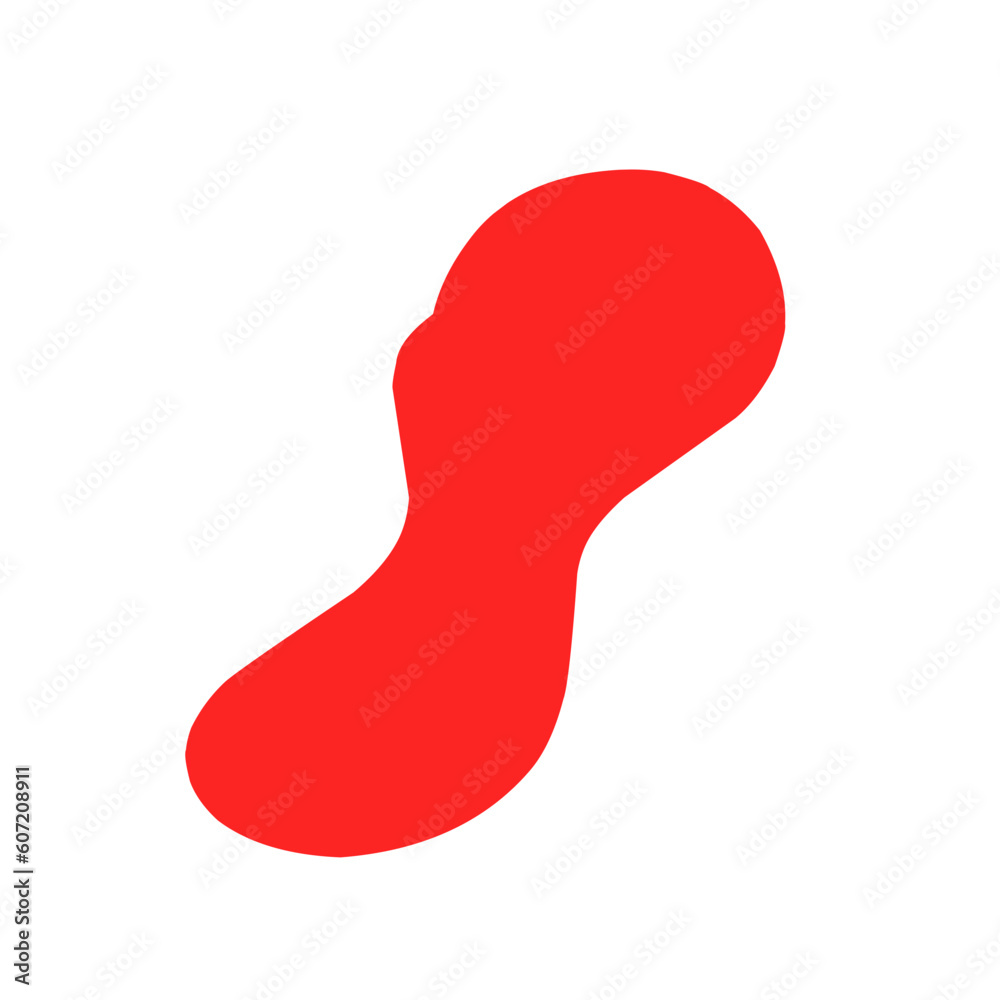 Red blob shape Red blob shape
