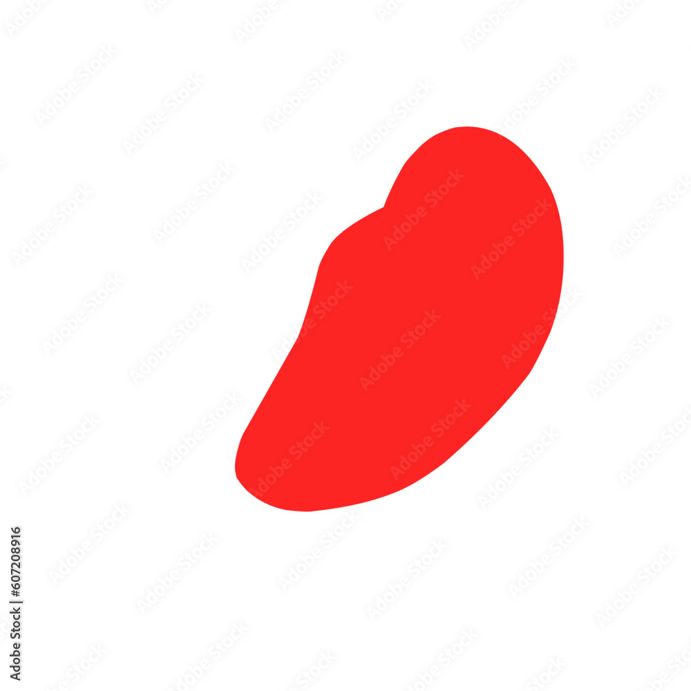 Red blob shape Red blob shape