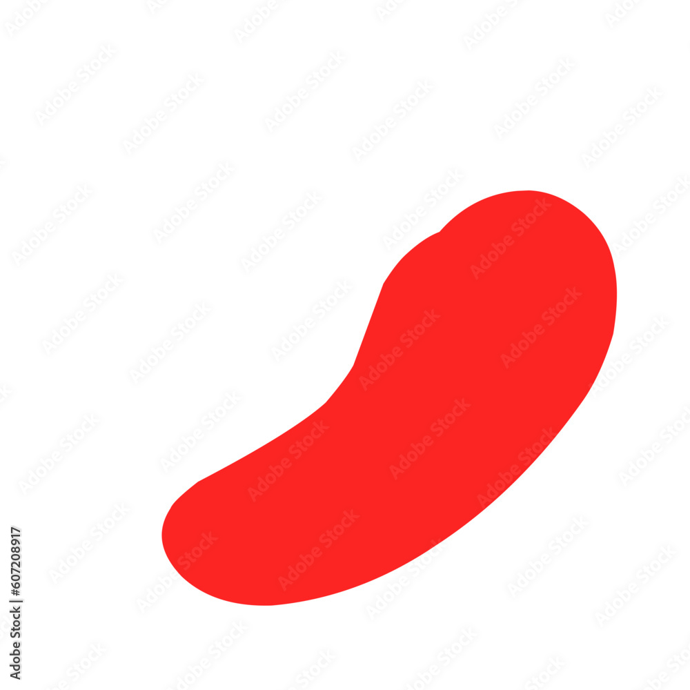 Red blob shape Red blob shape