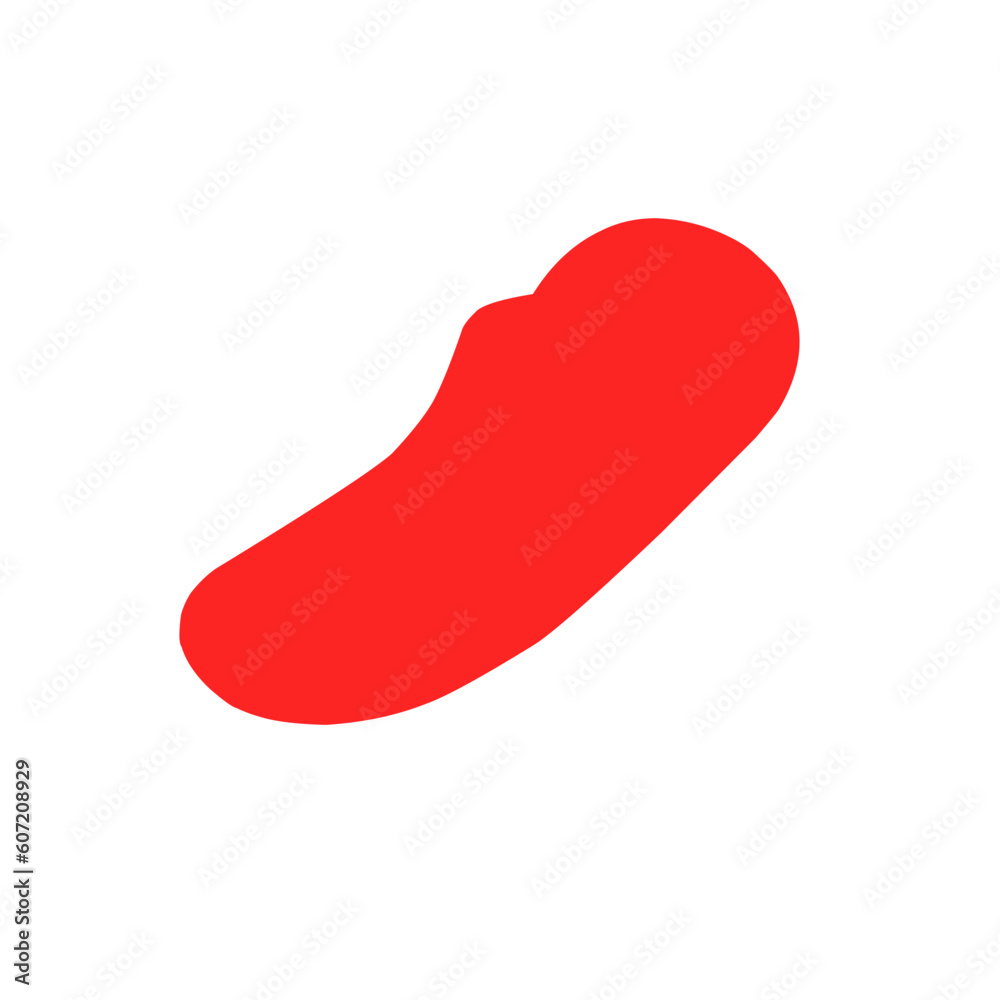 Red blob shape Red blob shape