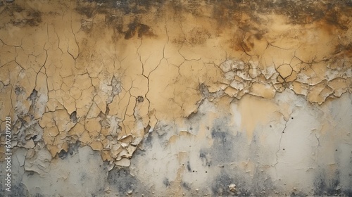 A dirty wall with grime and stains. Generative AI