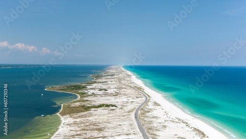 Fotografie Aerial view of Opal Beach in Pensacola, Florida