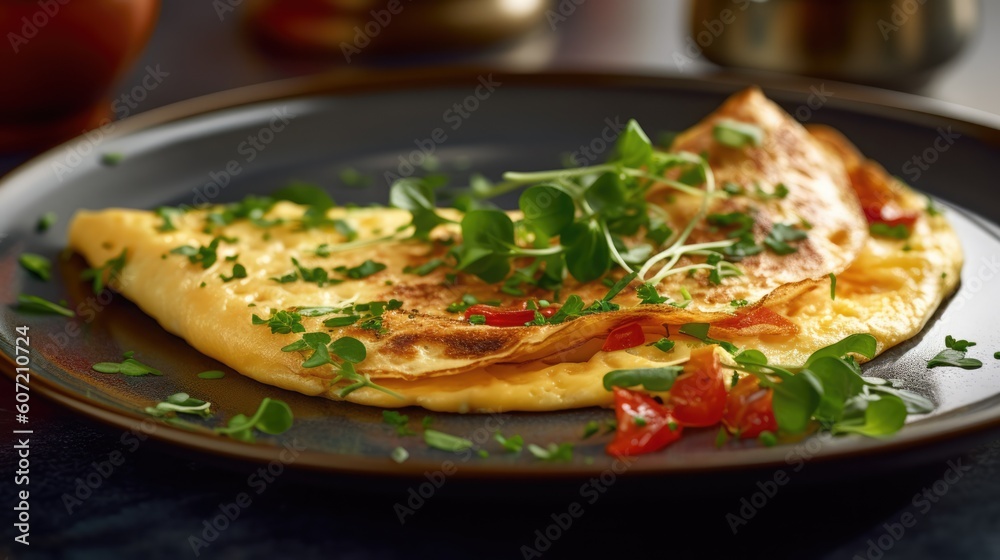 omelette - food photography - made with Generative AI tools omelette - food photography - made with Generative AI tools