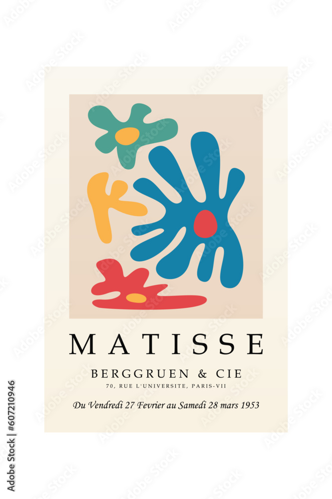 Matisse wall art decoration poster. Printable matisse wall decor poster