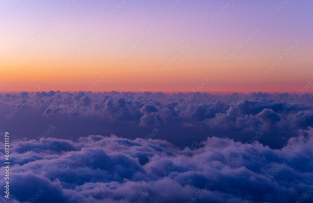 Sunset at Haleakala National Park, Maui, Hawaii. The tallest peak of Haleakalā ( Sunset at Haleakala National Park, Maui, Hawaii. The tallest peak of Haleakalā (