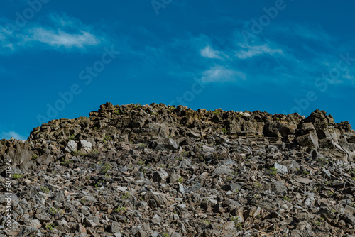volcanic rock, basalt at Haleakala National Park Summit, Maui, Hawaii. geology. Pā Ka'oao White Hill Trail 
