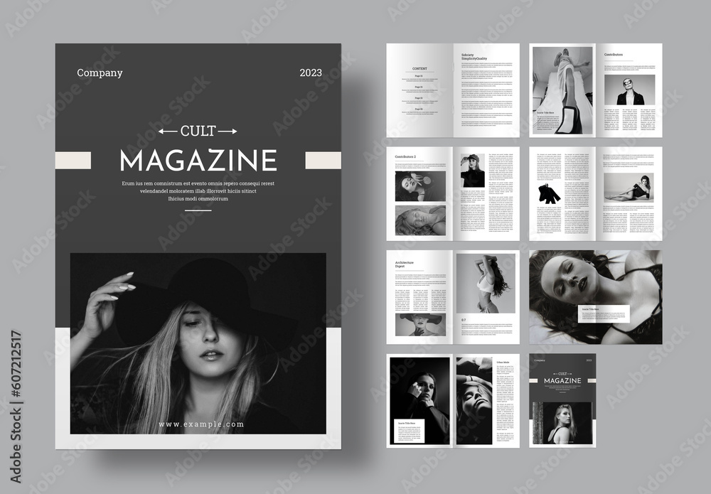 Magazine Stock Template Adobe Stock Magazine Stock Template Adobe Stock