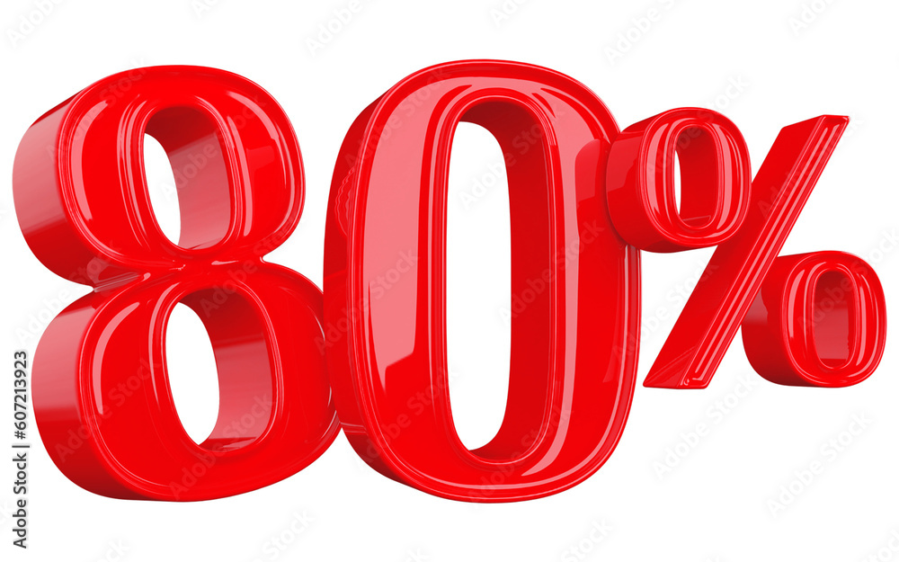 80 Number Percent Red 3d 80 Number Percent Red 3d