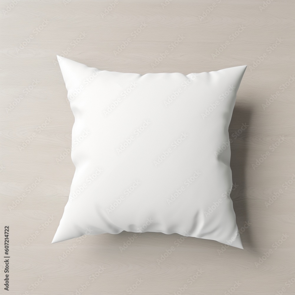 White pillow mock up Generative AI White pillow mock up Generative AI