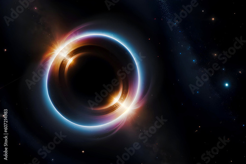 Abstract illustration of Black Hole, galaxy, Cosmos
