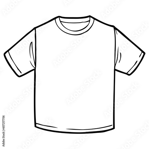 t shirt line vector illustration