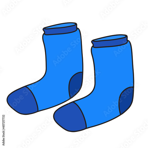 pair socks vector illustration