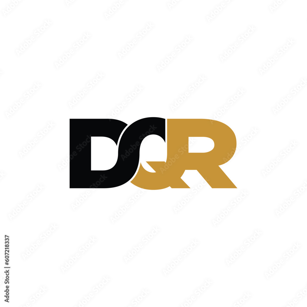 DQR letter monogram logo design vector DQR letter monogram logo design vector