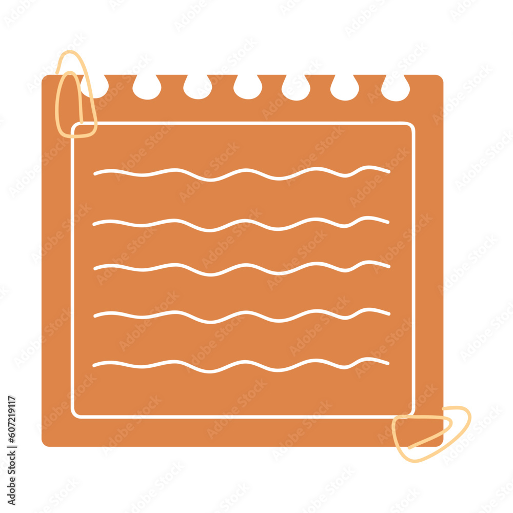 Colored sticky notes paper illustration. Blank paper sheets for note
