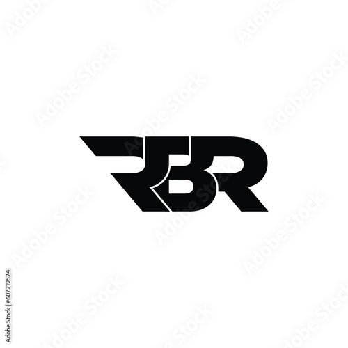 RBR letter monogram logo design vector