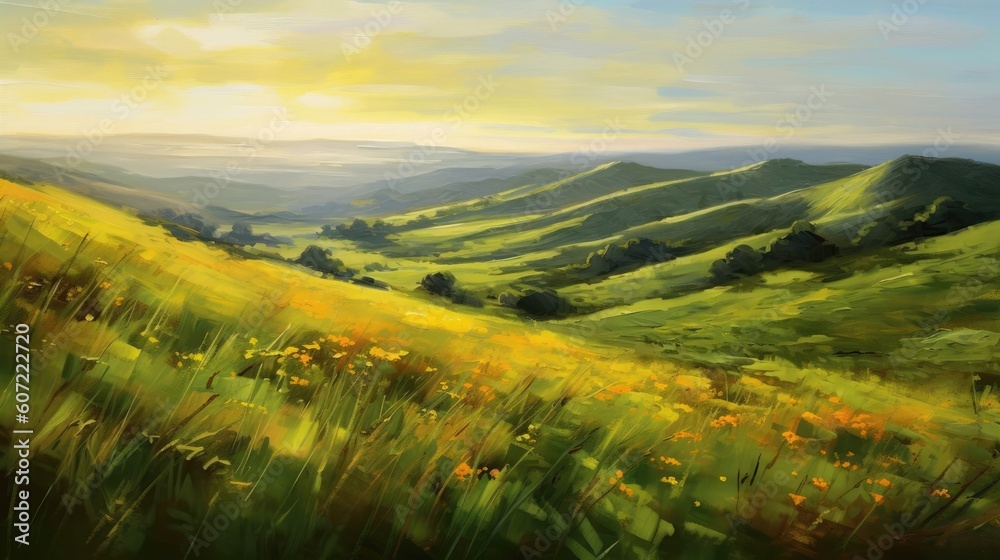 Beautiful painting of rolling hills with fields of green grass

Made with the highest quality generative AI tools