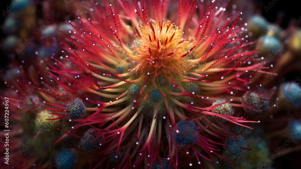 Beautiful tropical exotic flower Generative AI Beautiful tropical exotic flower Generative AI