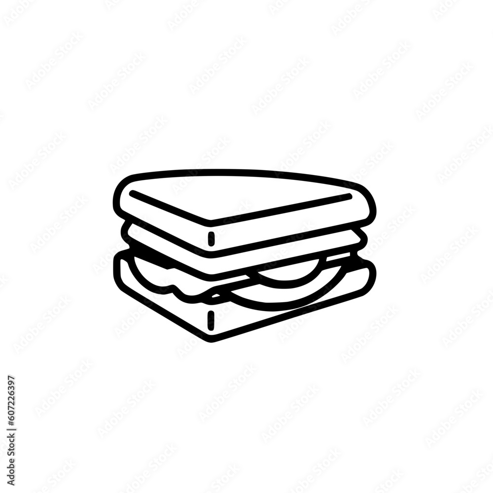 Sandwich vector illustration isolated on transparent background Sandwich vector illustration isolated on transparent background