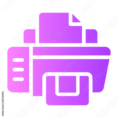 printer Gradient icon