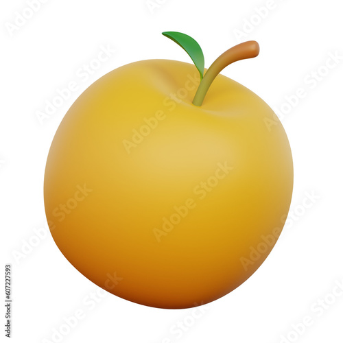 Orange 3d illustration