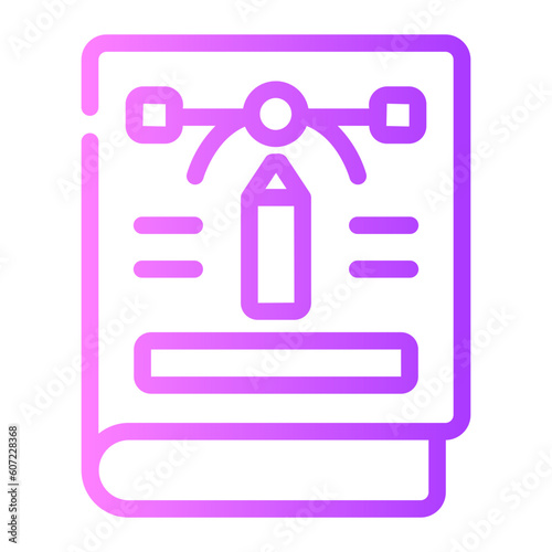 editorial design Line Gradient Icon