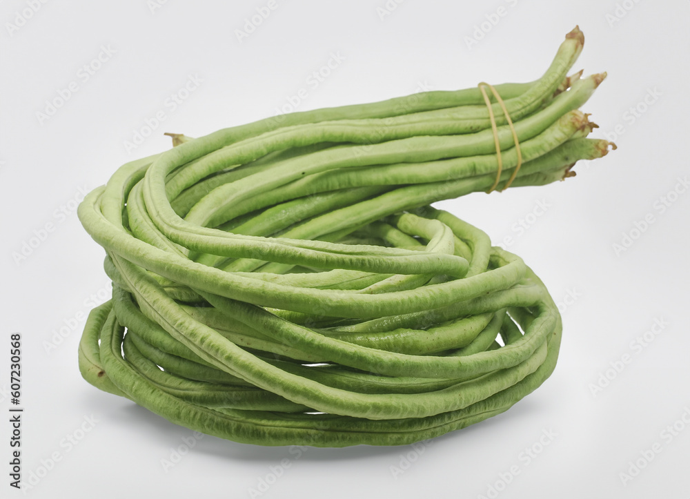 Green Long bean isolated on white background