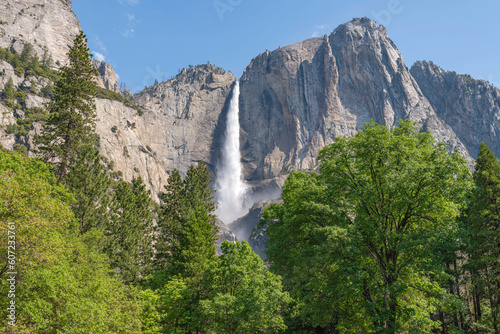 Yosemite national park valley in California.