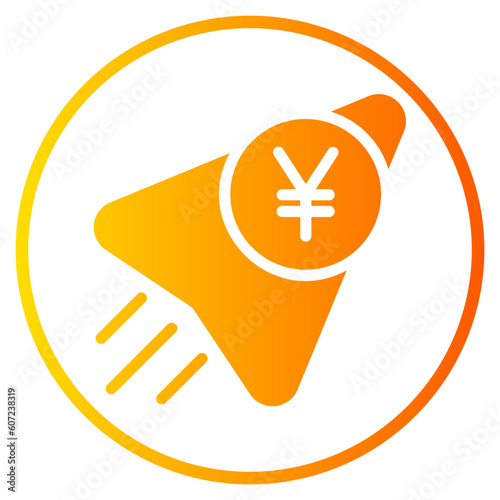 yen gradient icon