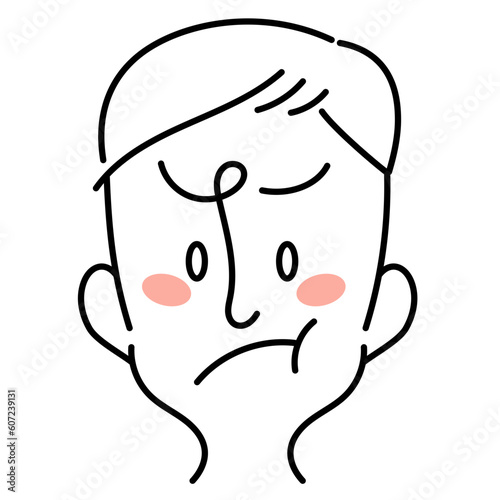 怒る男性