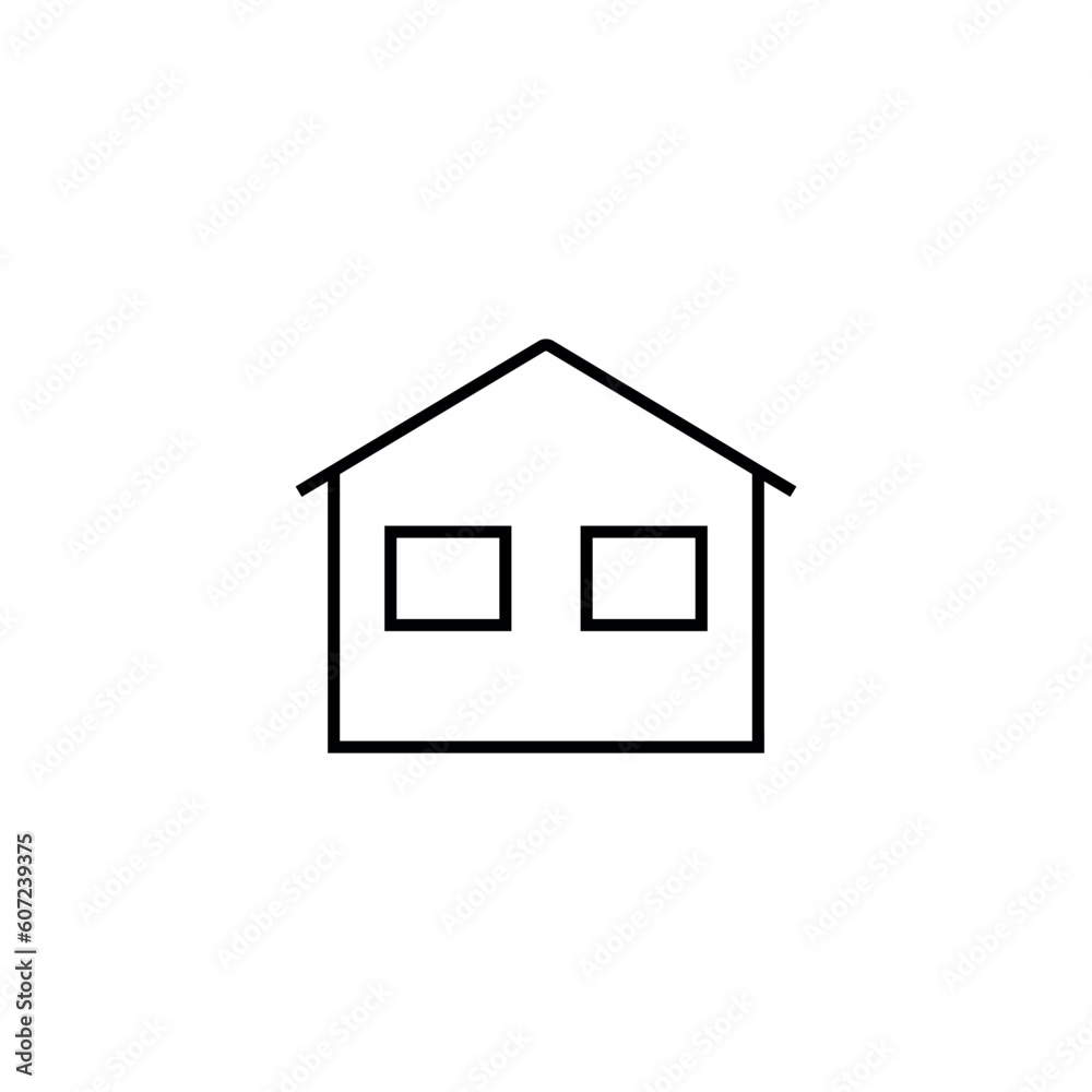 House line icon, logo vector House line icon, logo vector