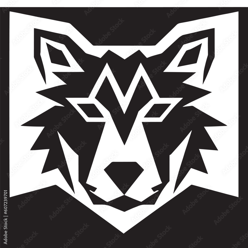 animal head vector black and white animal head vector black and white
